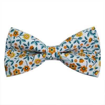 Orange liberty bow tie