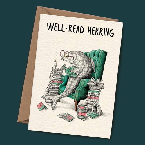 Well Read Herring Card - Everyday Card