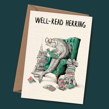 Well Read Herring Card - Carte de tous les jours