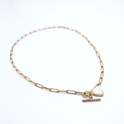 Collar corazón de nácar