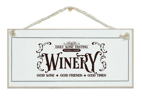 Winery Vintage Home General Drink Signs