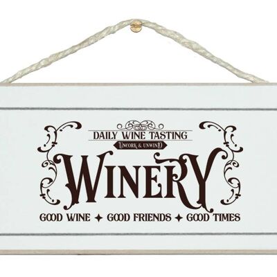 Winery Vintage Home General Drink Signes