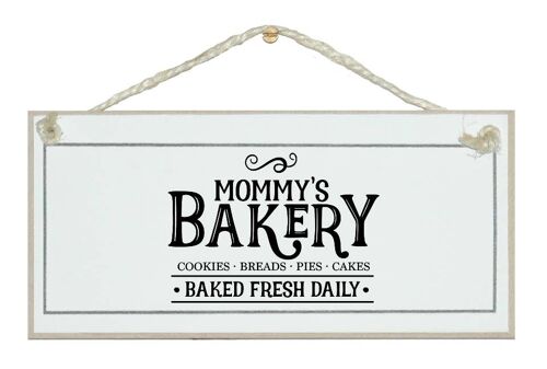 Mommy's Bakery Vintage Home General Signs