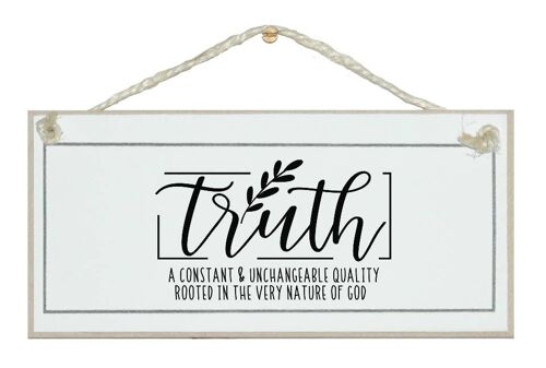 Truth Definition Home General Signs