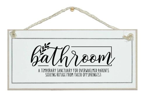 Bathroom Definition Home Signs