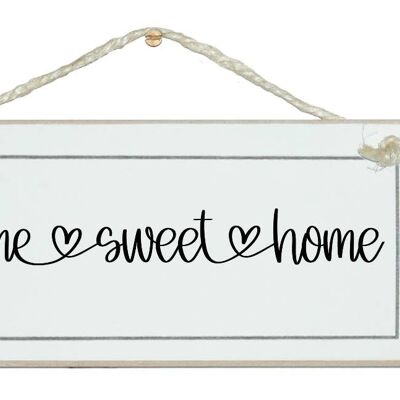 Home Sweet Home Scroll Farmhouse Home Signos