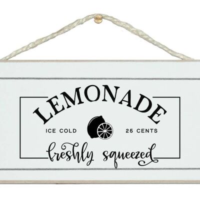 Signes de maison vintage de limonade