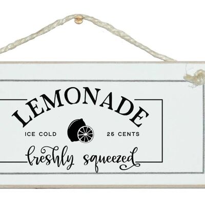 Letreros de casa vintage de limonada