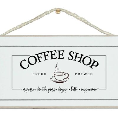 Coffee Shop Vintage Home Signs