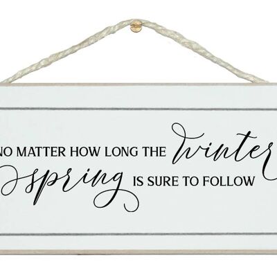 ...spring is sure to follow inspirational General signs