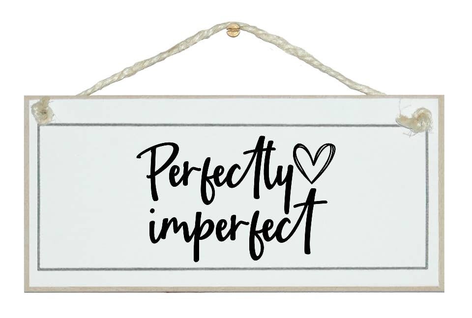 Vollkommen unvollkommen Allgemeine Zeichen