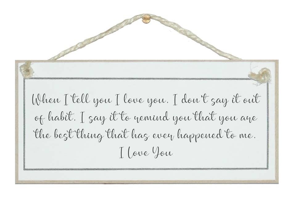 Quando ti dico che ti amo... Segni d'amore