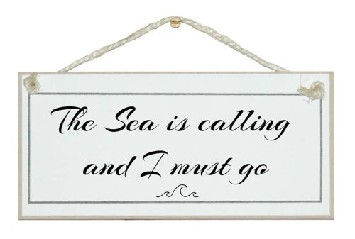The Sea is calling…Beach Home Signs