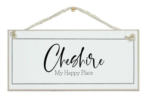 ....bespoke place/area my happy place Bespoke Signs