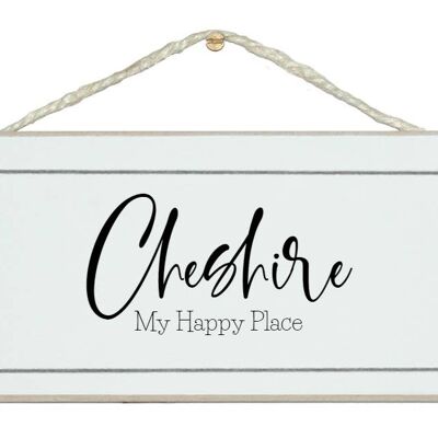 ....lieu/zone sur mesure my happy place Enseignes sur mesure