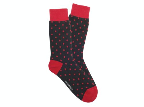 Socks Strawberry Dark grey