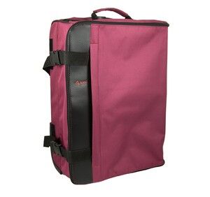 Faltbarer Reisekoffer mit Rädern 51x35x22 cm. rote Farbe