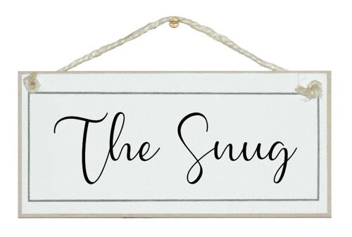 The Snug Home Signs