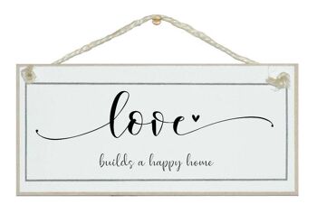 L'amour construit un foyer heureux