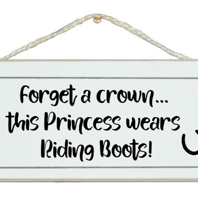 Princess Riding Boots. Horse Signs