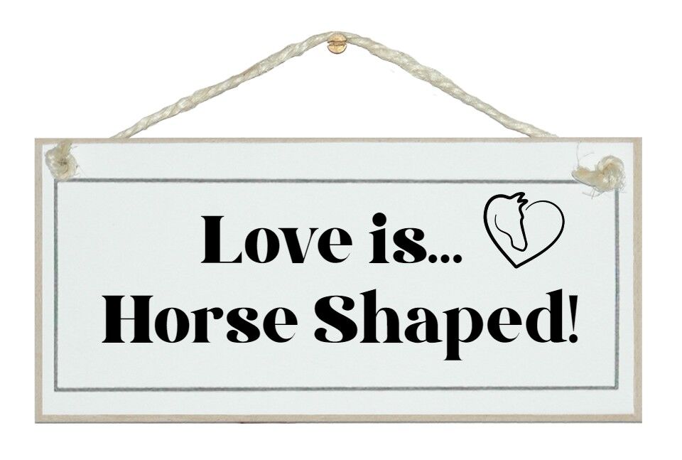 L'amore è segni di cavalli animali a forma di cavallo