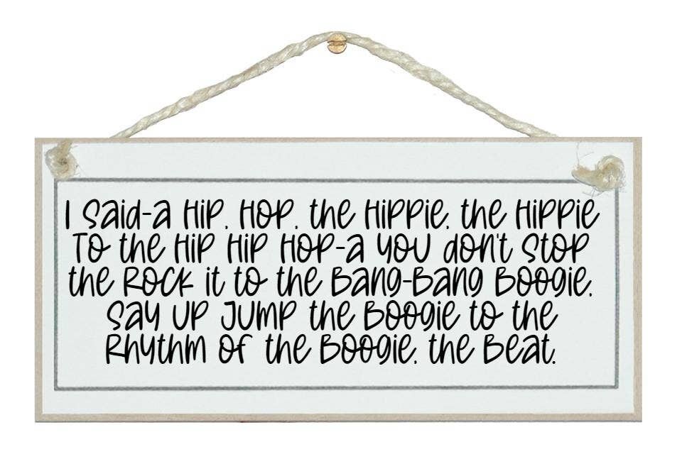 Ho detto un hip, hop...Rappers Delight intro' General Signs