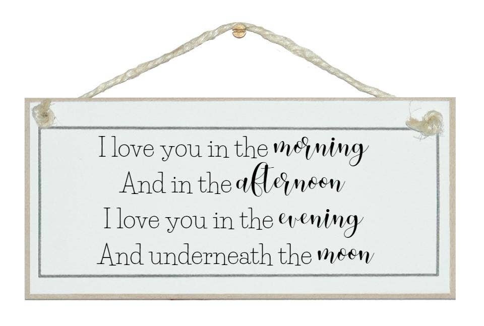 Ti amo al mattino... Segni d'amore