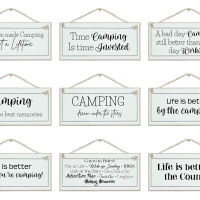 Camping Home Signs|Normas de la caravana