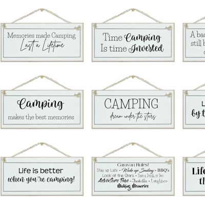 Camping Home Signs|Normas de la caravana