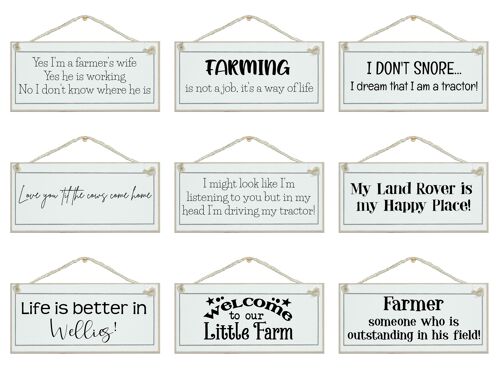 Farming Home Signs|Wellies