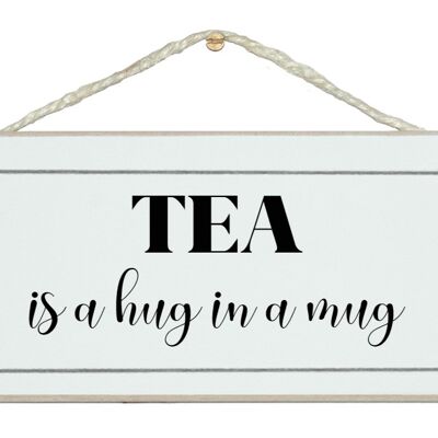 Tee - Umarmung in einem Becher Allgemeine Zeichen