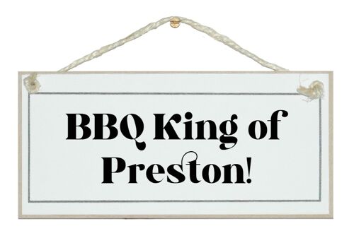 Bespoke BBQ King of…Bespoke Signs