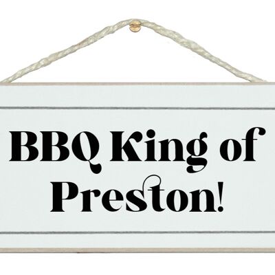 BBQ su misura King of... Bespoke Signs