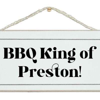 Bespoke BBQ King of…Bespoke Signs