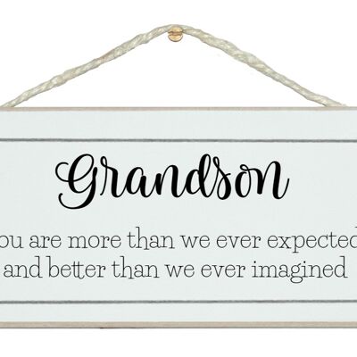 Grandson, more than we ever expected…Children Signs