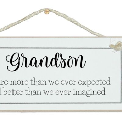 Grandson, more than we ever expected…Children Signs