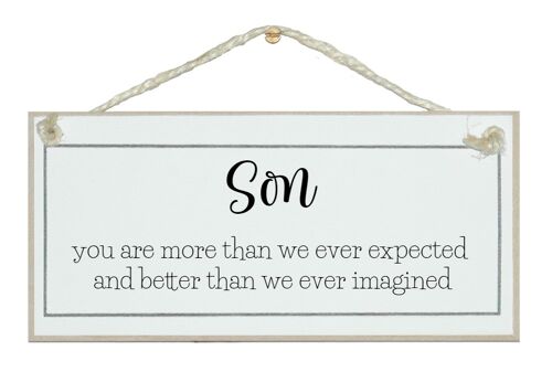 Son, more than we ever expected…Children Signs