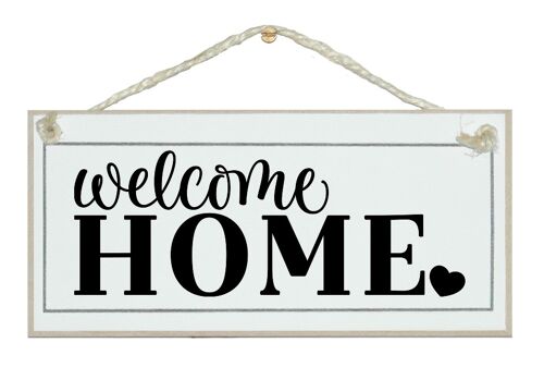 Welcome home farmhouse style. Home Signs