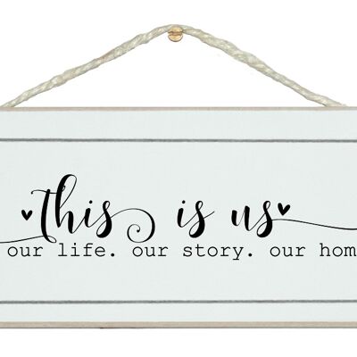 This is us...our home. Home Signs