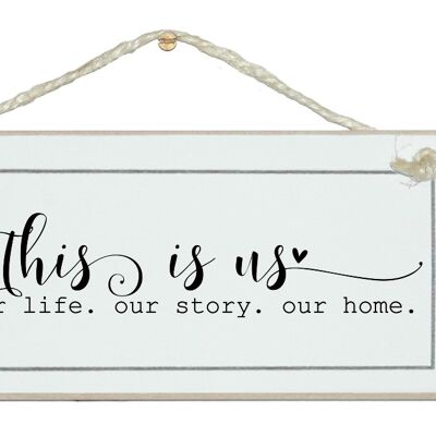 This is us...our home. Home Signs