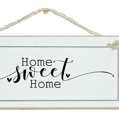 Home sweet home, swirl style. Home Signs