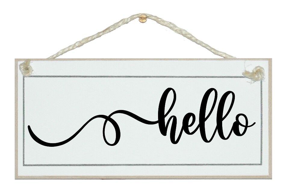 Hallo... Allgemeine Schilder