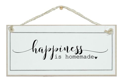 Happiness is homemade swirl style... Home Signs