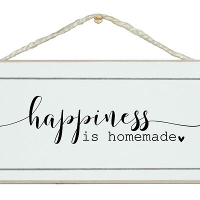 La felicità è stile vortice fatto in casa... Home Signs