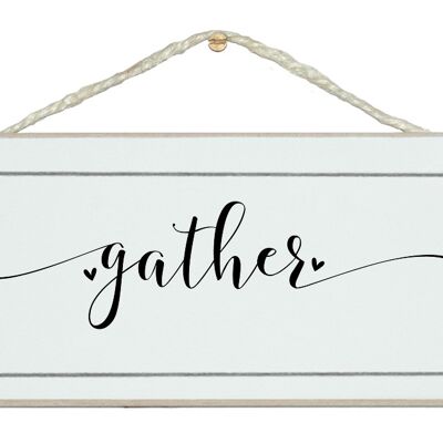 Gather, swirl style. Home Signs