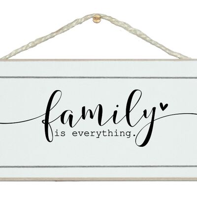 Family is everything, swirl style. Home Signs