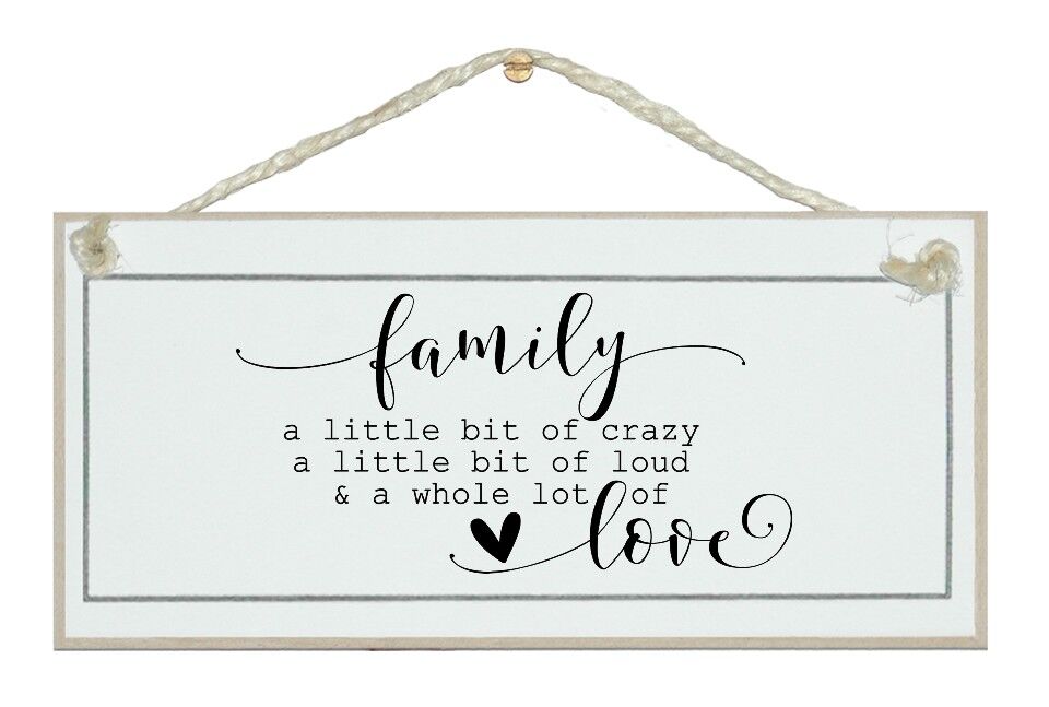Famiglia...molto amore casa colonica Home Signs