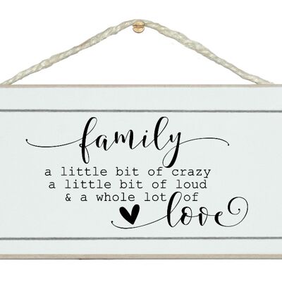 Family...lot of love farmhouse Home Signs