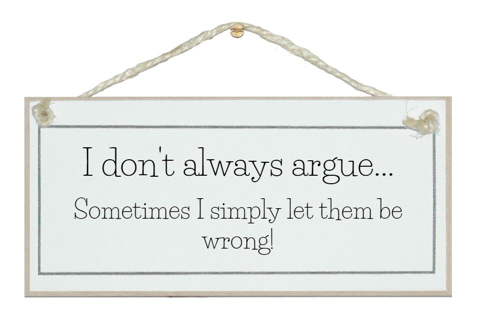 Non discuto sempre... Segni generali