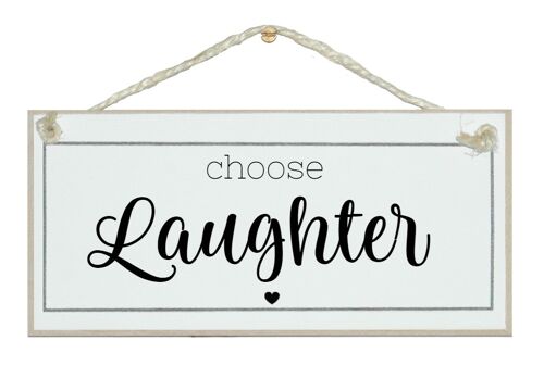 Choose Laughter General Signs
